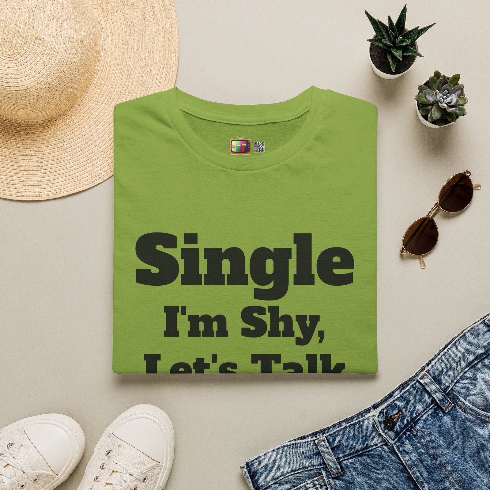Single I'm Shy Let's Talk T-Shirt — Introvert Graphic Tee presented by Spark TV - Image 25
