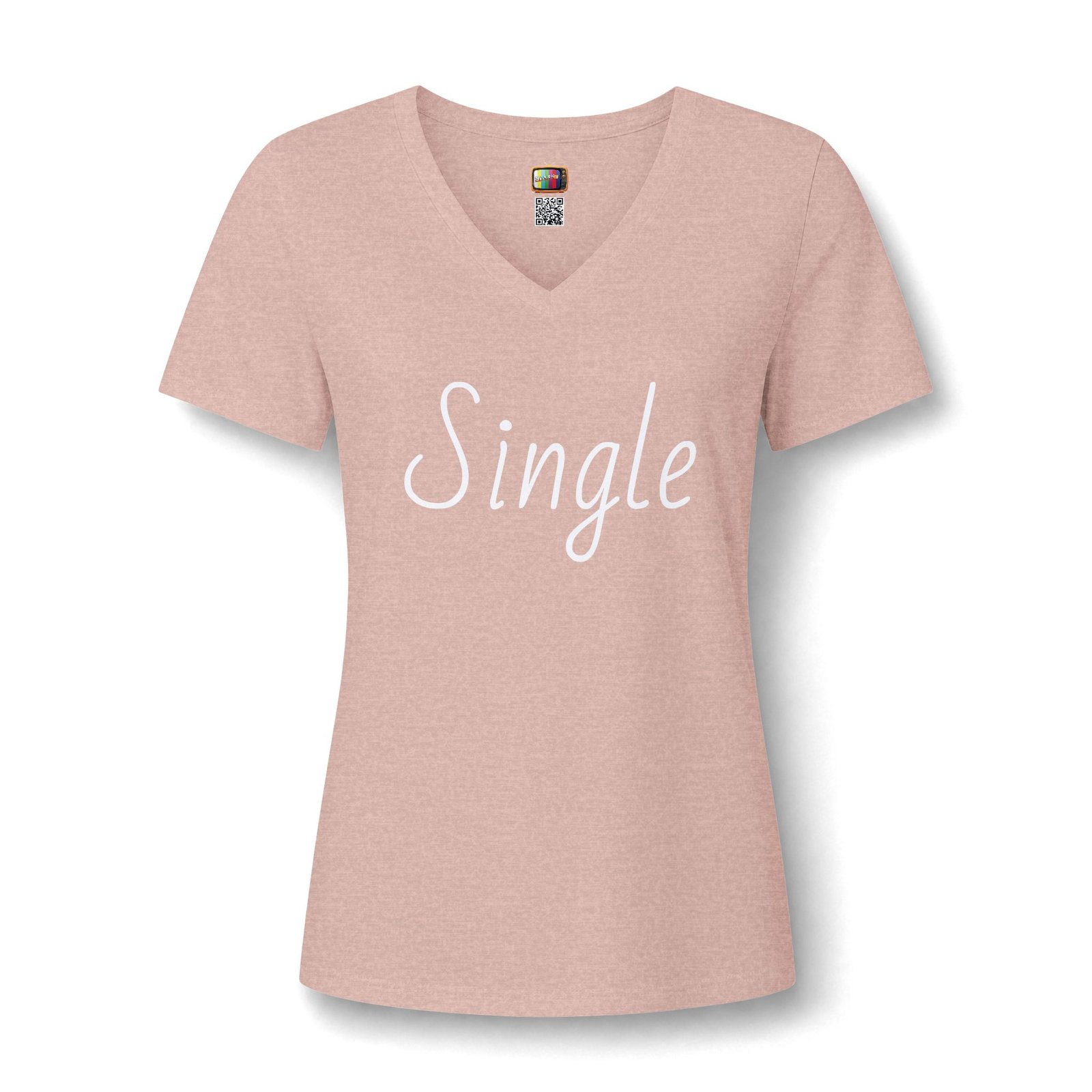 Single V-Neck Tee — Introvert Graphic Tee presented by Spark TV - Image 5