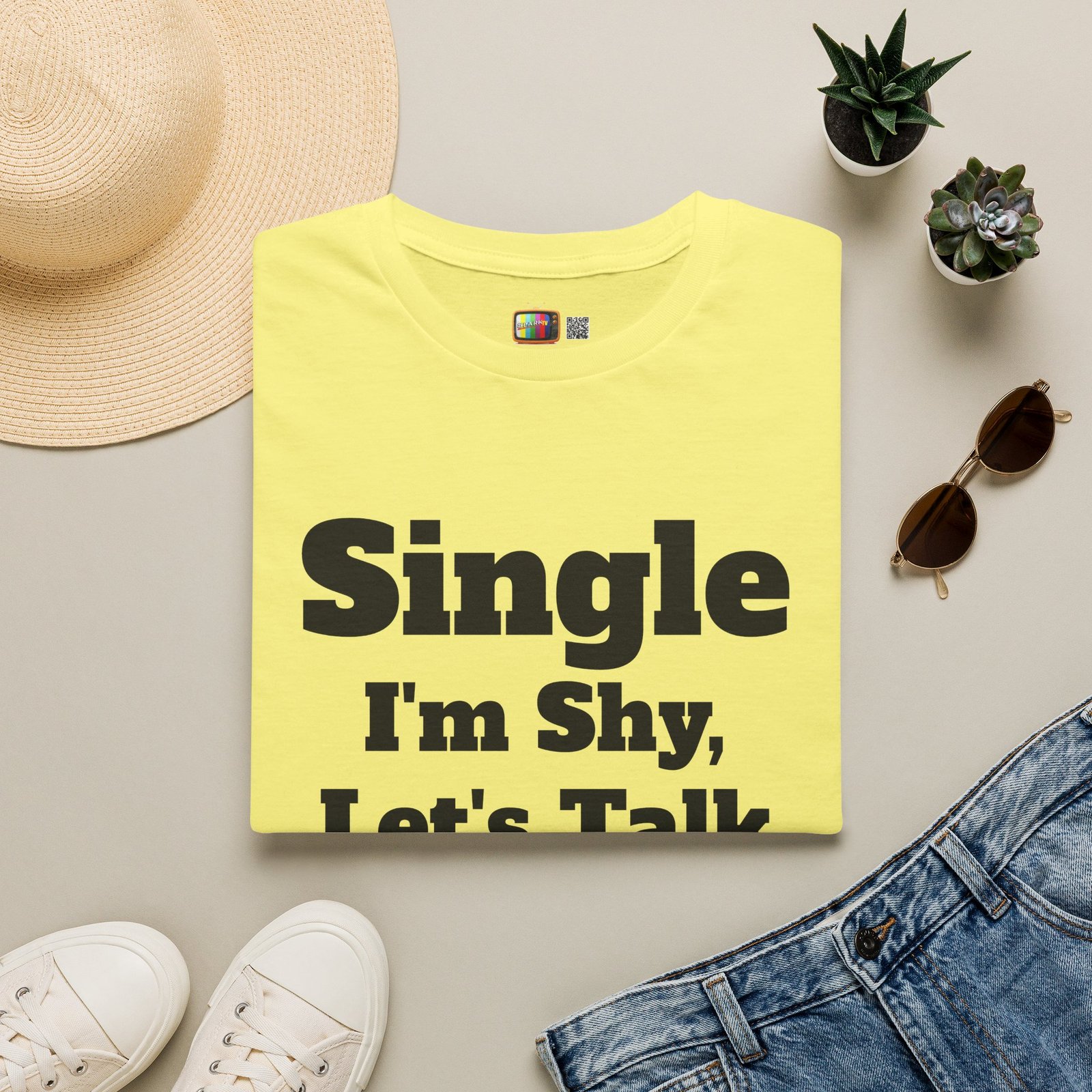 Single I'm Shy Let's Talk T-Shirt — Introvert Graphic Tee presented by Spark TV - Image 13